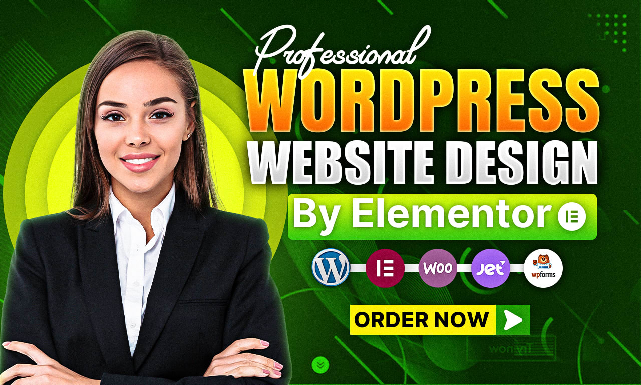 I will design clean and responsive wordpress website